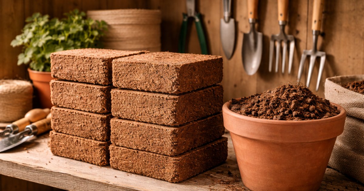 How to Store Coco Peat Bricks (And Why Compressed Beats Bags) | Blue Apple Garden