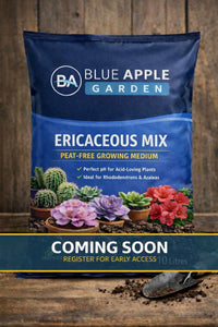 Blue Apple Garden Ericaceous Mix — peat-free coco coir growing medium for acid-loving plants