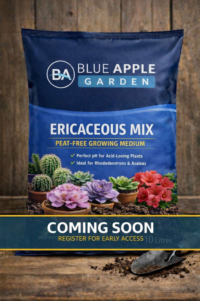 Blue Apple Garden Ericaceous Mix — peat-free coco coir growing medium for acid-loving plants